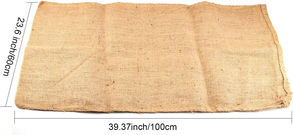 KEILEOHO 8 Pack 40 X 24 Inch Large Burlap Bags, Large Burlap Sacks for Gardening, Planting Growing Bag, Potato Bags