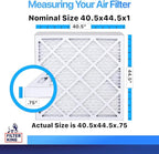 Filter King 40.5x44.5x1 Air Filter | 4-PACK | MERV 8 HVAC Pleated A/C Furnace Filters | MADE IN USA | Actual Size: 40.5 x 44.5 x .75"