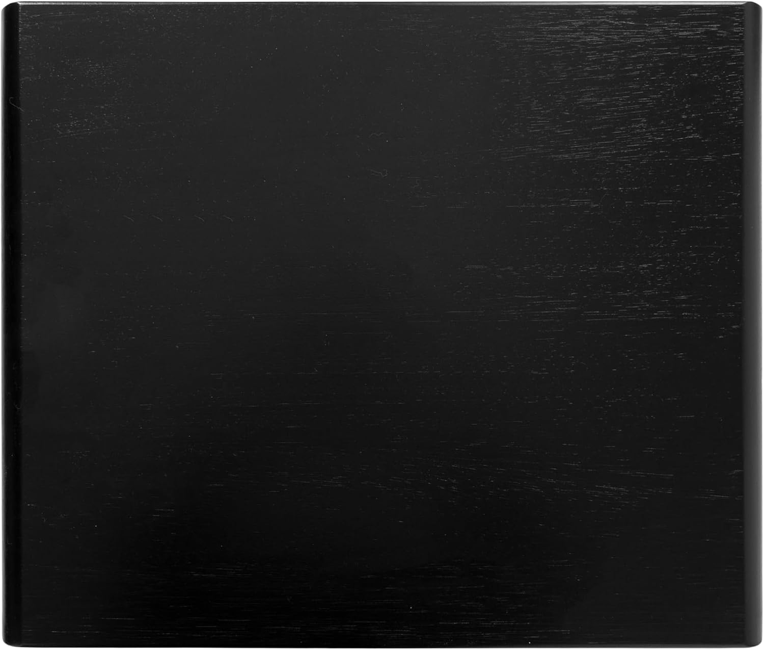 Kate and Laurel Yates Mid-Century Modern Wooden Rectangle Side Table, 22 x 18 x 25, Black, Transitional Rectangular End Table with Geometric X-Design for Use as Bedroom Black Night Stand