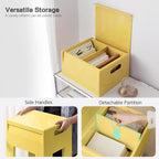 Colorful ABS Plastic Nightstand Detachable Storage Side Table Stool | Tool-Free Assembly, Eco-Friendly Plastic, Detachable Legs, 230 Lbs Load, Bedroom, Living Room, Bathroom, Outdoor & Pool Use