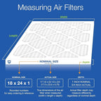 Nordic Pure 18x24x1 (Actual Size: 17 1/2 x 23 1/2 x 3/4) Pleated Air Filters MERV 13 Plus Carbon 6 Pack