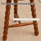 Solid Wood Side Table, Modern Round End Table, Simple Bedside Table, Bed Side Tables, Coffee Table, Sofa Table, Accent Table for Living Room, Bedroom(Brown)