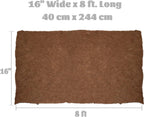 MIOHNAN Natural Coco Coir Fiber Liner Roll Sheet, Coconut Fiber Pad, Coconut Husk Liners Mat for Planters Baskets, DIY Moss Pole - 16x96 inch
