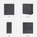 SICOTAS Buffet Cabinet with Storage Accent Sideboard Modern Credenza with Doors & Shelves Fluted Media Console Mid Century Coffee Bar Table for Living Room Kitchen Dining Room Hallway (1PCS)