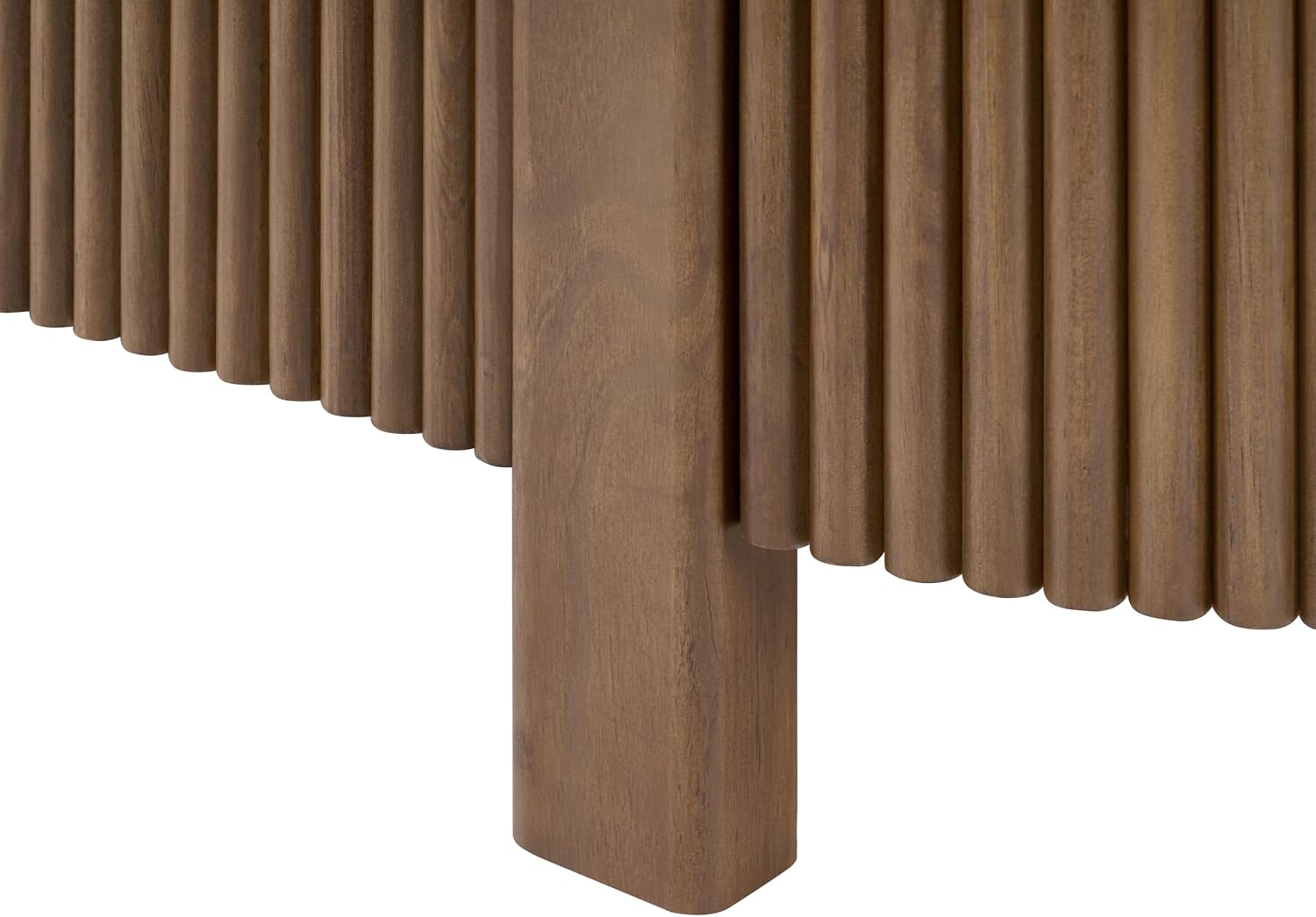 Christopher Knight Home Amano Modern Coffee Table Set of 2, Wooden Round Side Table and Coffee Table Set, Living Room Center Table Set, Walnut