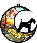 Personalized Dog Memorial, Custom Name Airedale Terrier Dog Christmas Ornament with Name, Custom Breeds, Pet Loss Light Catcher, Gifts for Lovers Loss of Pet Sympathy on Mothers Day Christmas