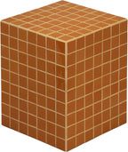 Eyely DNE2000C Eira 18" Modern Bohemian Ceramic Tiled Rectangle End Table, Side Table for Bedroom, Living Room, Dark Orange/Light Orange