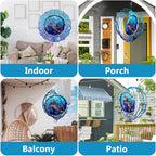 Sea Turtle Wind Spinner, 3D Hanging Stainless Steel Garden Spinner, Wind Spinner Hanging for Outdoor & Indoor Décor, Unique Gifts for Yard Garden Decoration or Patio Décor (Sea Turtle)