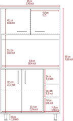 3 Shelf Pantry Cabinet Black