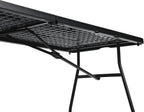 Amazon Basics Heavy Duty Portable Folding Table, 6 ft, Indoor & Outdoor, Fold-in-Half Design with Carrying Handle, for Events, Easy Folding and Storage, Black | Portable