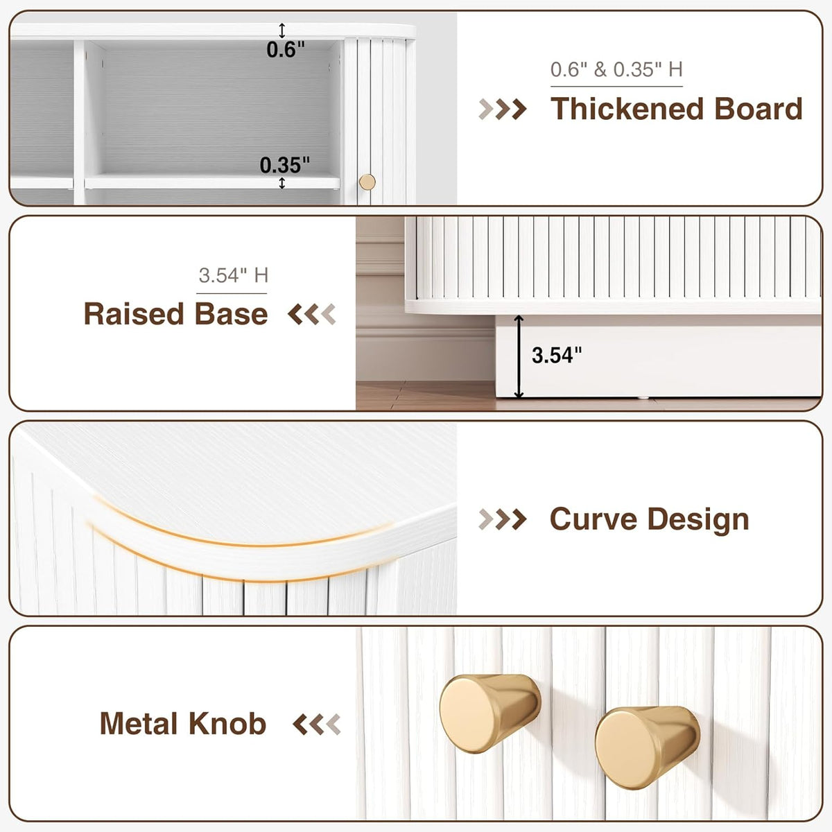 AKMAKM Fluted Entryway Bench with Shoe Storage, 31" W Small Shoe Bench with Sliding Door, Mud Room Benches with Seat, Upholstered Wooden Rack Organization for Living Room, Apartment, Dorm, White