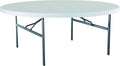LIFETIME Round Folding Tables 42673 White 72-inch Plastic Top 4 Pack