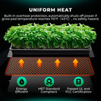 MARS HYDRO 48''x 20.75'' Seedling Heat Mat with Thermostat Heating Pad IP67 Waterproof, Easy to Clean, for Seedling, Germination, Clone, Reptile