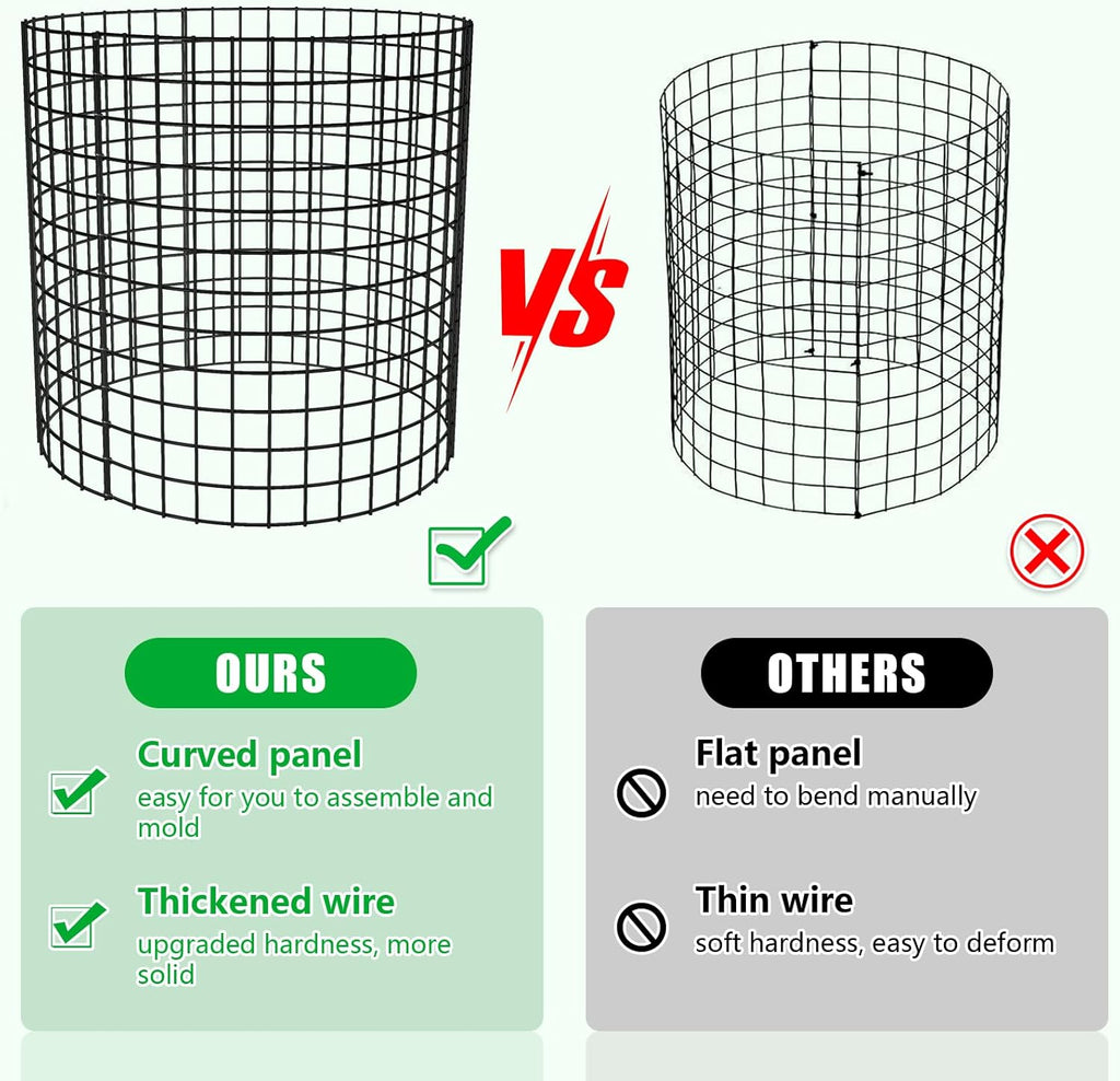 5 Pack Plant Protector from Animals, 17x14 inch Wire Plant Cages Mesh Plant Cage Garden Plant Protector, Sturdy Bunny Barricades Chicken Wire Cloche Plant Protectors for Keeping Bunny Animals Out