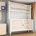 Kitchen Storage Cabinet with Adjustable Shelves, Freestanding Cupboard for Kitchen and Dining Room