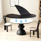 Large Round Foldable Table Top, 47.2-70.9'' inch Wood Table Top, Round Table Tops Folding Table No Legs, Replace Desktop for Indoor Outdoor Patio Table (B, 71in/180cm/5.9ft)