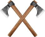 Throwing Axe Set, 16.5" Throwing Tomahawk with 1065 High Carbon Steel & Wooden Handle, Perfect for Axe Throwing Game for Backyard, Competition and Recreation
