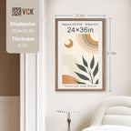 VCK 24x36 Poster Frame Set of 4 - Walnut, Gallery-Quality Wood Picture Frames, 1.1-Inch Wide Border, Polished Plexiglass, Vertical or Horizontal Wall Display for Photo/Art/Prints, Walnut