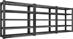 REIBII 3010LBS Storage Shelves 72" H Garage Shelving Heavy Duty Metal Shelving 5 Tier Adjustable Metal Shelves for Storage for Pantry Kitchen Basement 72" H x 35.5" W x 16" D, 3 Pack