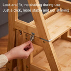 Step Stool Chair For Kitchen step Stool Chair wooden Folding Chair chair Step Stool Combo library Chair Ladder Convertible multifunctional Step Stool suitable For Kitchen Restaurant Library Warehouse(