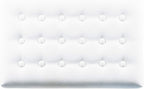 HomePop 24" Tufted Velvet Ottoman Bench - White