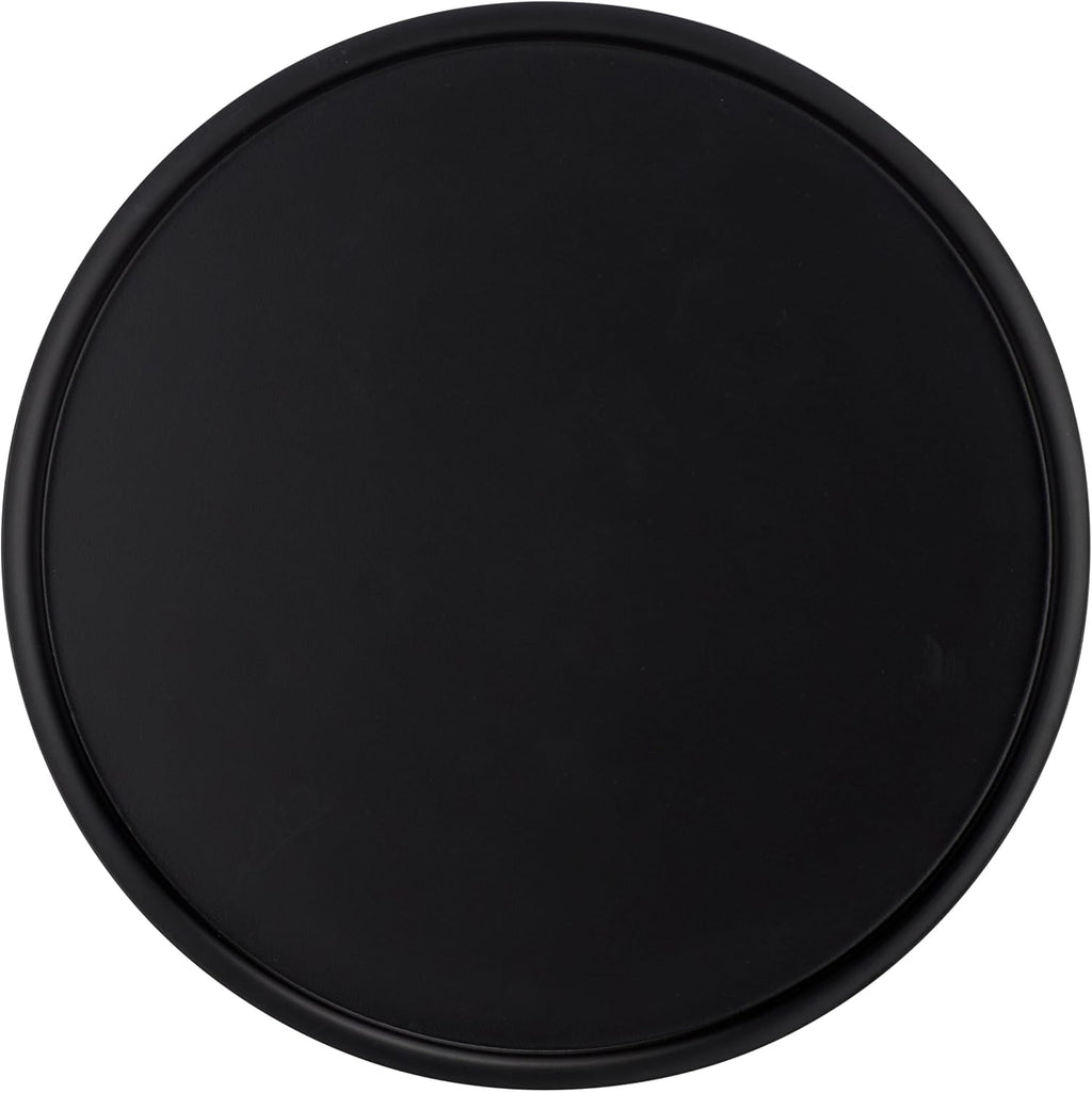 SAFAVIEH Home Collection - Avony Modern Side Table, Black Metal Round Pedestal Accent Table, Fully Assembled (ACC5505A)