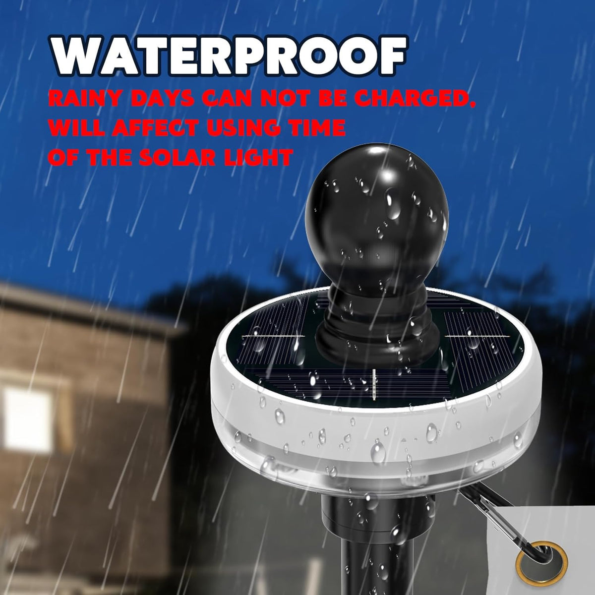 ZMTECH 1PC Solar Light for Flag Pole, Waterproof Outdoor Lighting for 5-10FT Flagpoles, Auto On/Off with Solar Charging, Fits 1in Diameter Poles (White)