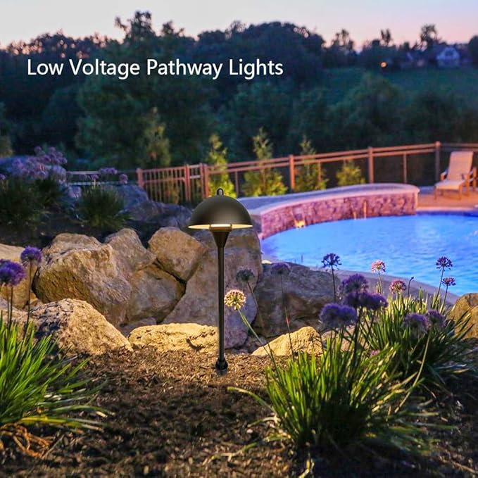 Arrownine Low Voltage Pathway Lights,Replaceable Path Lights G4 LED Outdoor Landscape Lighting Driveway Walkway Garden Yard Light Oil Rubbed Bronze Warm White Pack of 2