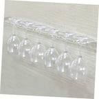 Wall-Mounted Acrylic Wine Glass Holder - 3 Positions Wine Storage Rack for Glasses Storage Hanger Space-Saving Goblet Rack
