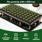 2 Pack Graphene Plant Heating Mat for 1020 Seedling Trays, 20W Waterproof Heating Pads for Seeds Germination and Microgreen Trays Thick and Reusable Gardening Gifts