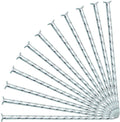 6-Inch Landscape Stakes Spiral Galvanized Landscape Spikes for Weed Barrier, Carpentry, Tent (50)