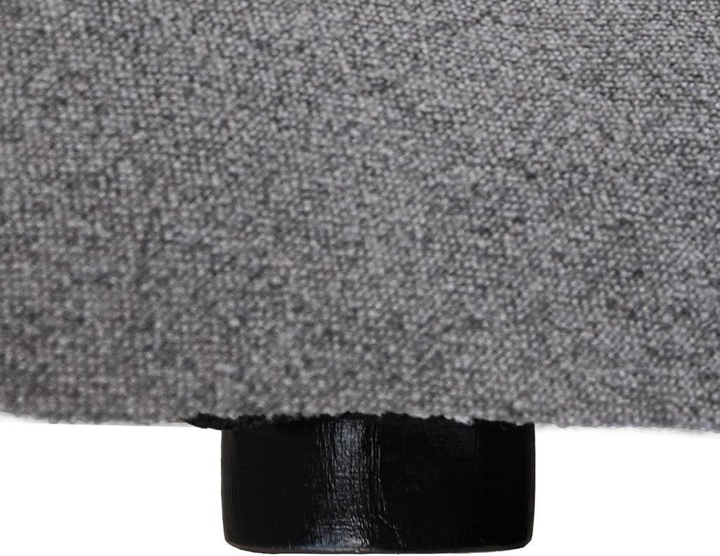 JACH Modern Storage Ottoman Module for Living Room, Cushion Covers Removable, Minimalist Comfy Breathable Footstool Footrest for Living Room Apartment (Grey)