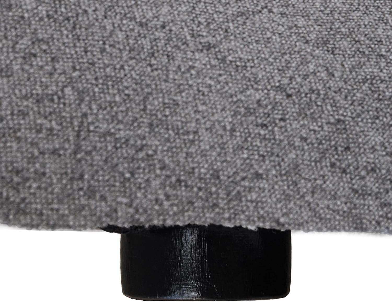 JACH Modern Storage Ottoman Module for Living Room, Cushion Covers Removable, Minimalist Comfy Breathable Footstool Footrest for Living Room Apartment (Grey)
