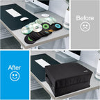 LIOVODE DVD Case 200 DVDs and 100 Booklets Capacity, CD/Blu-ray Storage Binder Case with Booklet Inserts Media Organizer Holder Black Blu ray Wallet for Car (200 Capacity)