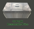 10 Pcs Humidity Dome, Plastic Clear Seed Starter Dome 1020 Tray Covers Humidifying and Insulating for Greenhouse Germination and Garden Growing (21.5"×11.5", 3.15" Height, 10-Pack)