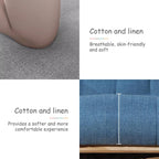 Reading Rocking Chair, Upholstered Glider Armchairs, Reclining Accent Chair with High Backrest, for Living Room Bedroom Balcony Offices