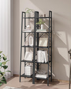 Hzuaneri Ladder Shelf, Bookshelf, Freestanding Corner Storage Shelf