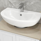 Under-Sink Bathroom Storage Cabinet with Adjustable Shelves