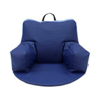 FDP SoftScape Relax-N-Read Bean Bag Chair with Supportive Back Rest, Storage Pockets and 1/2 inch Thick Foam Floor Pad, Portable Seating for Kids Age 2-6 years (2-Pack) - Navy/Powder Blue, 12367-NVPB