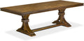 LET-AWA-TP - A Wooden Dining Table with Removable Rectangular Tabletop - Antique Walnut Finish