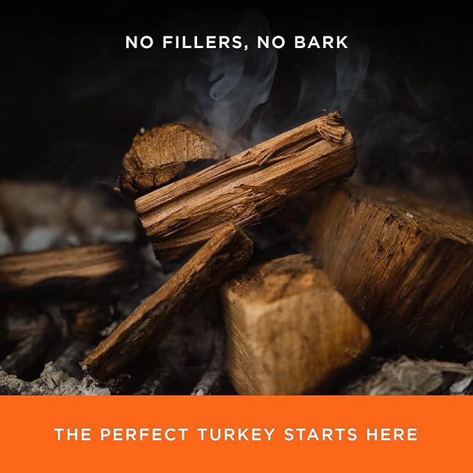 Fire & Flavor Turkey Perfect Premium All Natural Cherry Wood Chunks for Smoking - Smoking Wood Chunks - Charcoal for Grilling