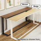 Over Radiator Shelf, Long Radiator Side Table, Sofa Table Behind Couch for Home Living Room Bedroom Office, Small Footprint(Brown,160x20x80cm/63x8x31in)