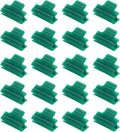 uxcell Greenhouse Clamps for 5/16inch PVC Pipe, 20pcs Greenhouse Film Clamps Shading Net Rod Clip Garden Hoops for Row Cover, Greenhouse Plastic Sheeting(Dark Green)