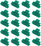 uxcell Greenhouse Clamps for 5/16inch PVC Pipe, 20pcs Greenhouse Film Clamps Shading Net Rod Clip Garden Hoops for Row Cover, Greenhouse Plastic Sheeting(Dark Green)
