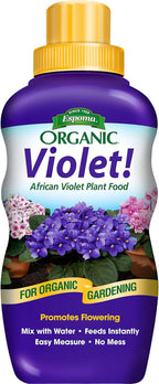 Espoma Organic Violet! 8-Ounce Concentrated Plant Food – Plant Fertilizer and Bloom Booster for All Violets and Indoor Flowering Plants. Promotes Vigorous Growth and Blooming.