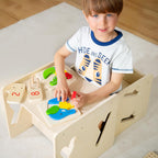 Montessori Weaning Table and Chair Solid Wooded Toddler Table and Chair Set Kids Montessori Furniture