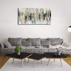 tigeridge Abstract Wall Art Grey Canvas Art Modern Canvas Pictures Contemporary Canvas Artwork for Bedroom Living Room Bathroom Kitchen Office Home Wall Decor Framed Ready to Hang 24" x 48"