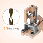 FUNTECK V-Cut Grafting Tool for Large Branches Full Metal Body with SK5 Blade Ideal for Fruit Tree Grafting