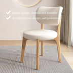 Solid Wood Dining Chairs Set of 2,Mid Century Modern Dining Chairs with Curved Backrest & Wood Frame,Upholstered Dining Room Chairs for Kitchen, Living Room Light Walnut+Dark Khaki