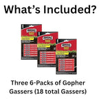 Gasser - This Bundle Pack Contains 3-Packs of Gopher Gassers Outdoor Fly Trap [2 Pack] - Non-Toxic Dissolvable Bait - Fly Control for Patios - Includes Hanging Ties